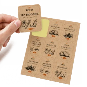 Decal Giấy Kraft