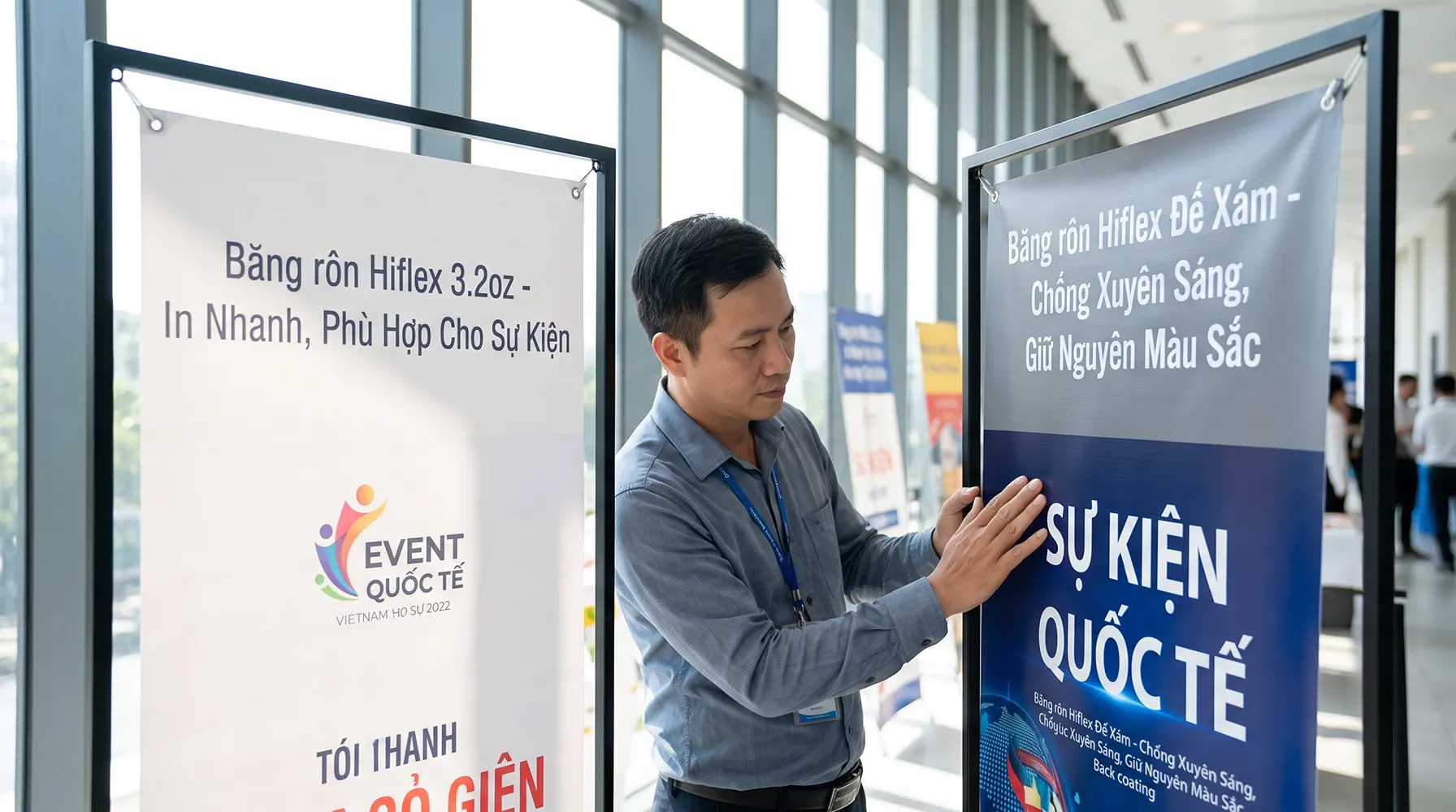 Minh họa so sánh ba loại bạt Hiflex 3.2, 3.6 và đế xám với các đặc tính nổi bật.